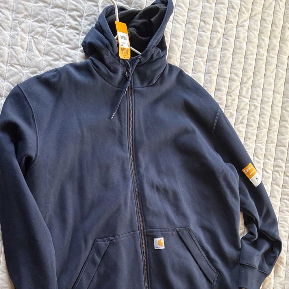 Carhartt Navy blue Rain Defender Textured Sweatshirt